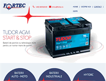 Tablet Screenshot of fortec.ro