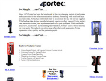 Tablet Screenshot of fortec.com