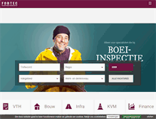 Tablet Screenshot of fortec.nl