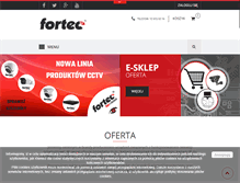 Tablet Screenshot of fortec.pl